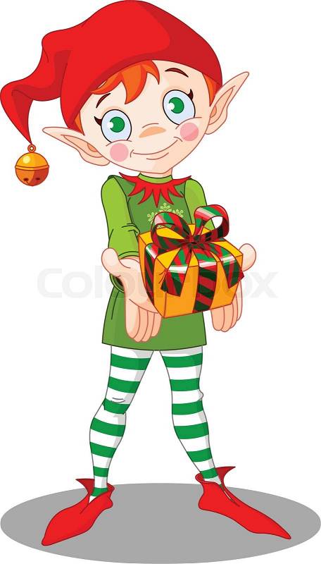 Christmas Elf Stock Vector Colourbox