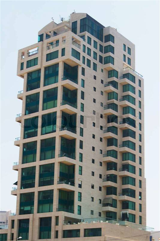 Modern urban building exterior photo, stock photo