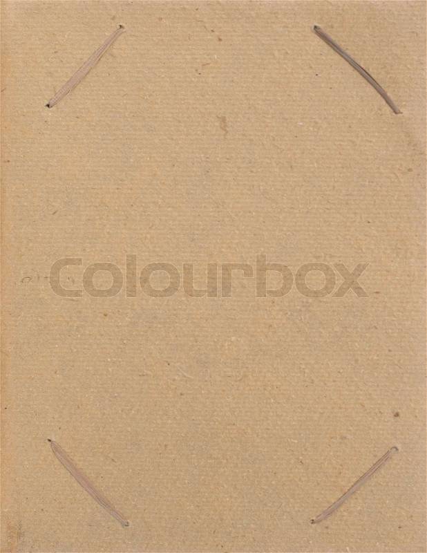 Page from a handcrafted picture album, stock photo
