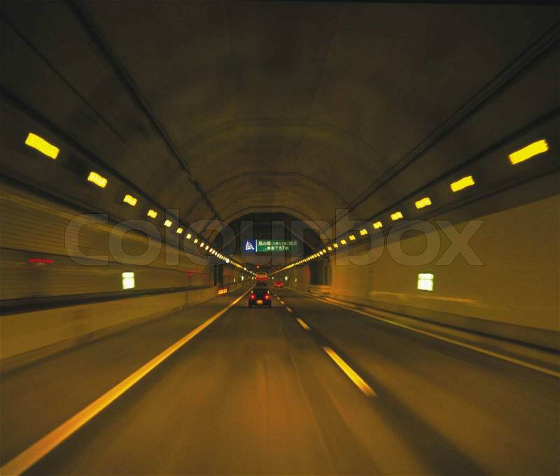 Tunnel under the ground, stock photo