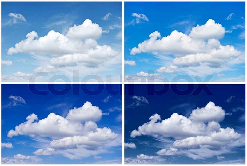 Sky background for Winter, Spring, Summer, Autumn, stock photo