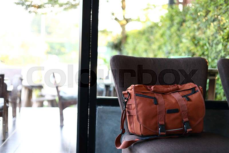 Camera bag case protection object of travel photography, stock photo