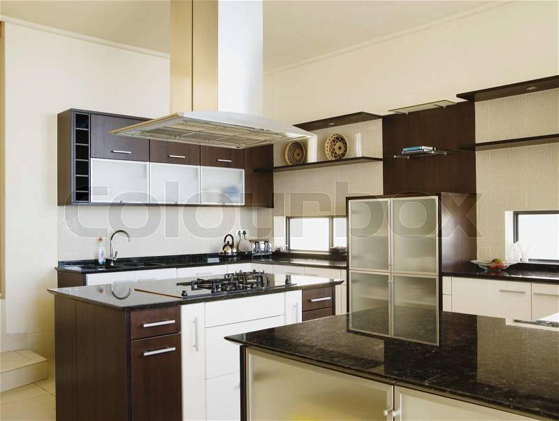 Modern kitchen can be used as background, stock photo