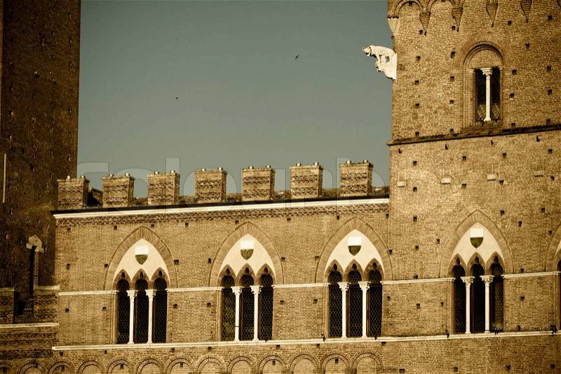 Example of italian historic architecture, stock photo