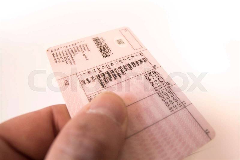 Norwegian Driving License, stock photo