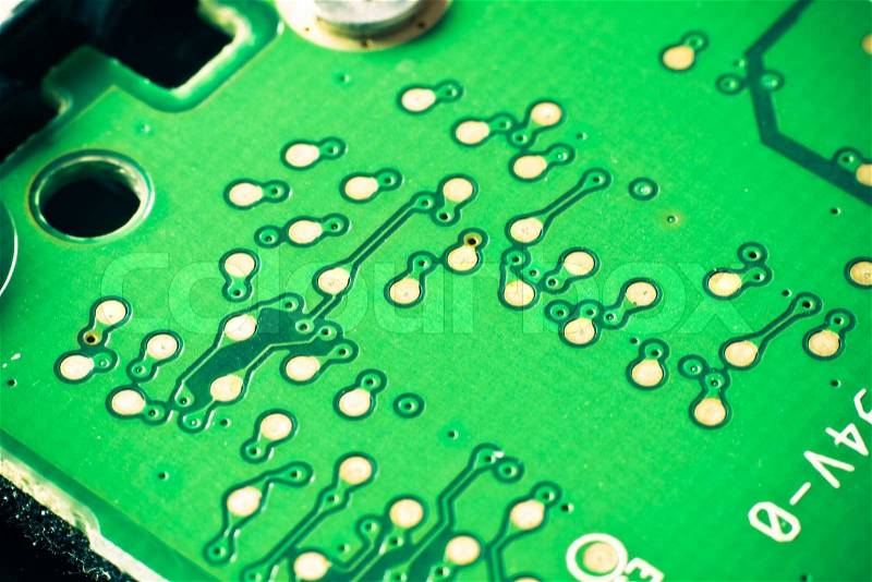 Abstract circuit board as a background, stock photo