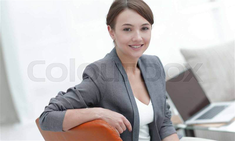 Closeup portrait of a female psychologist in her private office.photo with copy space, stock photo