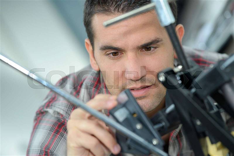 Man with tools, stock photo