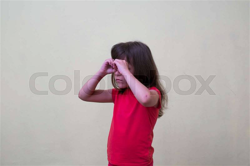 It is possible to seen only with binoculars, stock photo