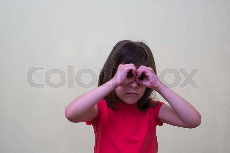 It is possible to seen only with binoculars, stock photo
