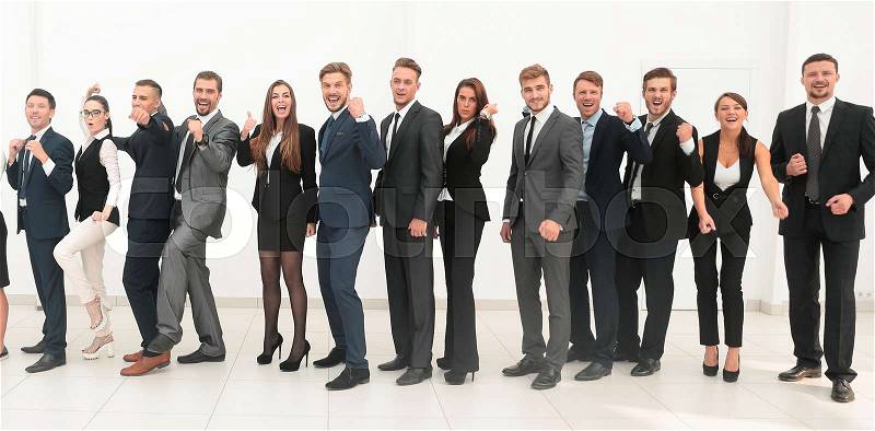 Leader with creative business team . isolated on a white background.photo with copy space, stock photo