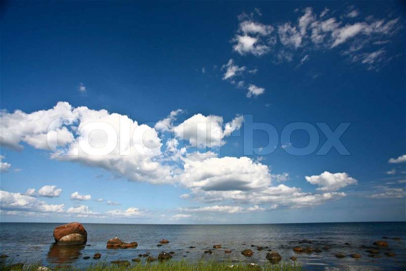 Nature in south Sweden in the province of Skåne, stock photo