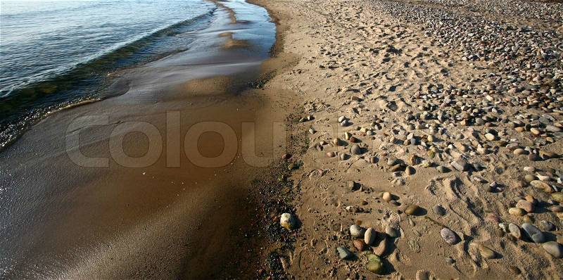 Nature in south Sweden in the province of Skåne, beach, stock photo