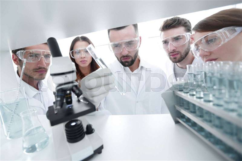 Group of pharmacists working in the laboratory.photo with copy space, stock photo