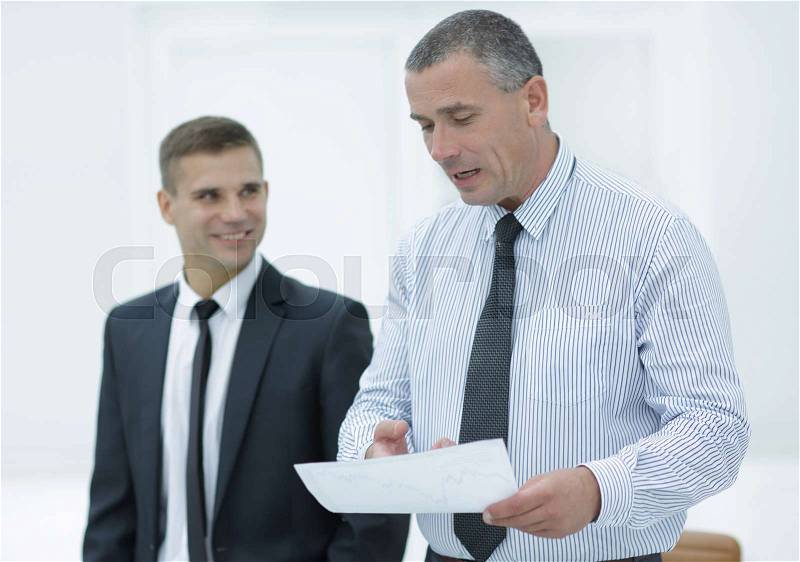 Close-up. Manager and client to discuss the terms of the contract.photo with copy space, stock photo