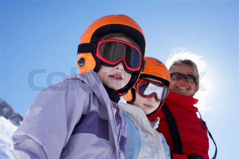 Ski Lesson, stock photo