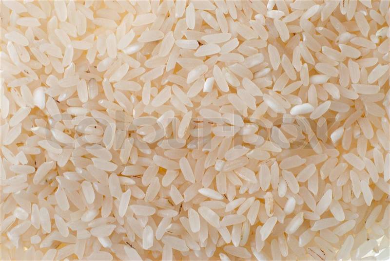 Natural rice background, food texture, stock photo