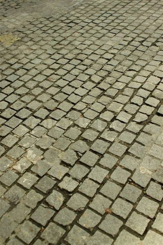 A shot of drive way cobble stones, stock photo