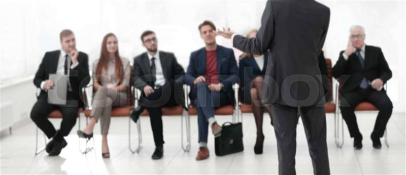 Coach business classes with business team. photo with copy space, stock photo
