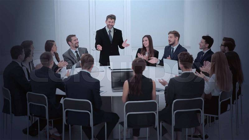 Business People Meeting Conference Discussion Corporate Concept, stock photo