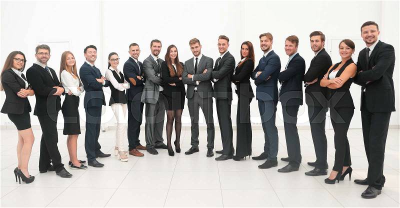 Large business team isolated on white background.photo with copy space, stock photo