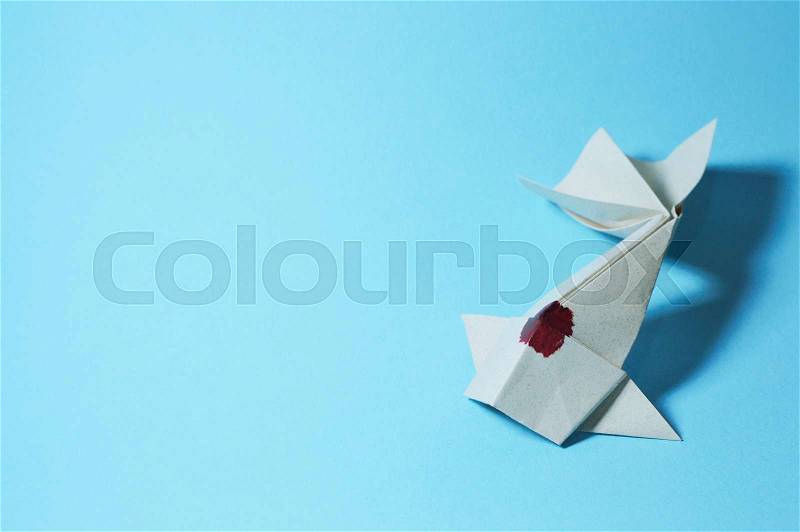 Origami koi fish for your asian projects or leisure publications. , stock photo
