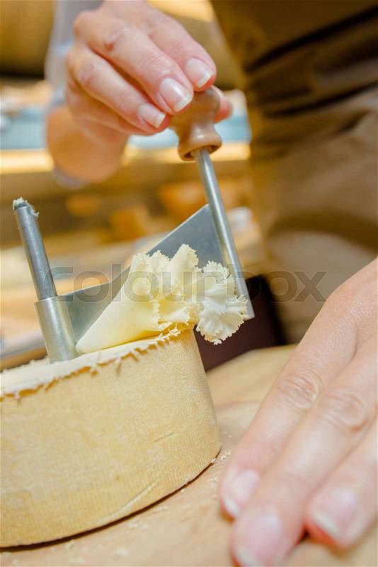 Cheese slicer, stock photo