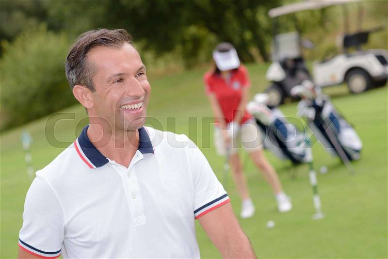 The fun in golf, stock photo