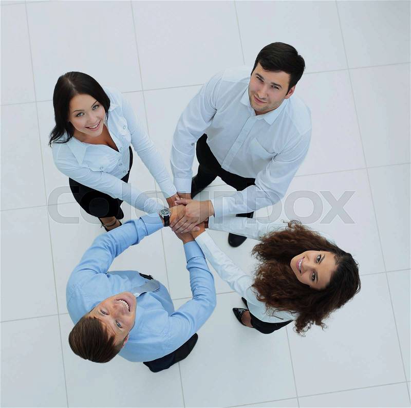 Successful business people looking happy and confident, stock photo