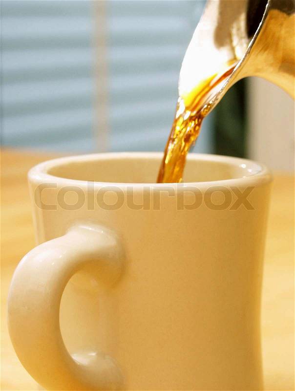 Pouring Herbal Tea, stock photo