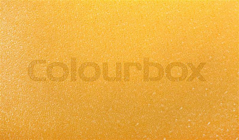 Abstract texture with yellow crystals for background. Ice crystal, stock photo