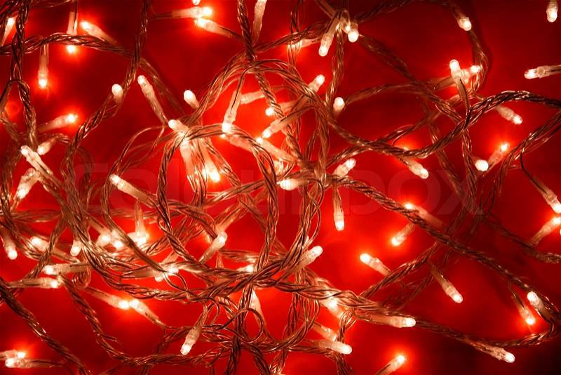 Light net, holiday concept, focus point on ceneter of photo, stock photo