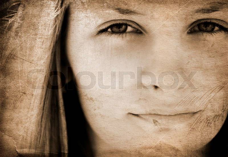 Special toned great for your design and art-work, human concept, stock photo