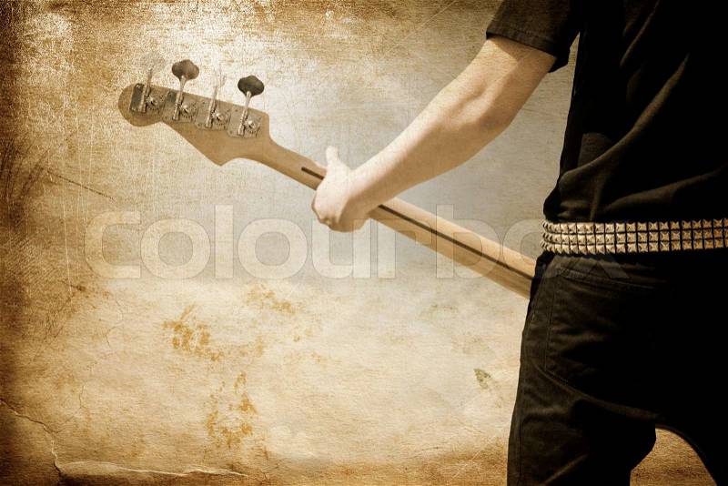 Special toned great for your design and art-work,rock-n-roll concept, stock photo