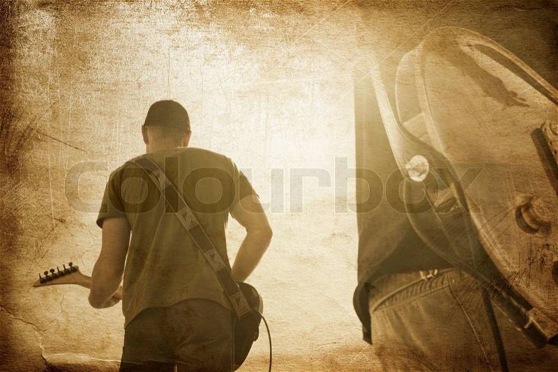 Special toned great for your design and art-work,rock-n-roll concept, stock photo