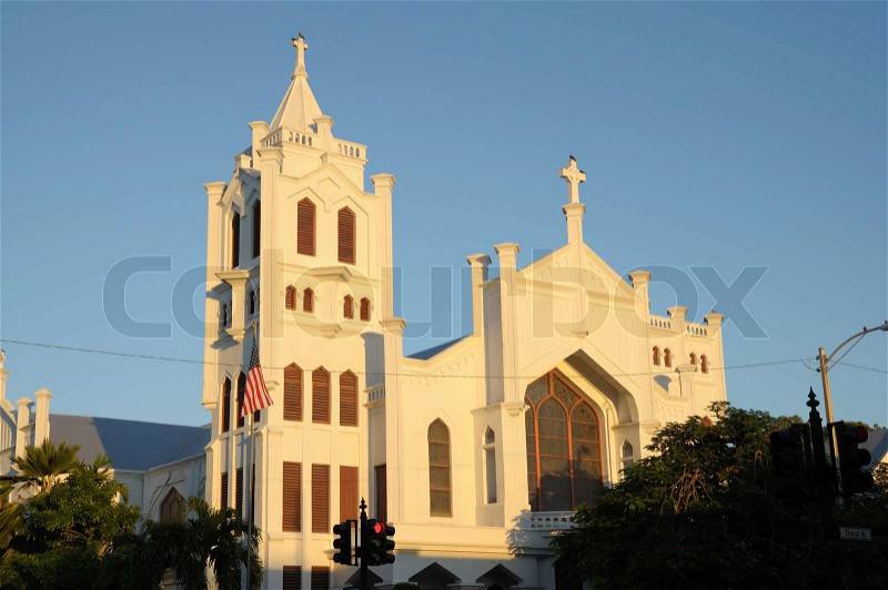 Church in Key West, Florida Keys, USA, stock photo