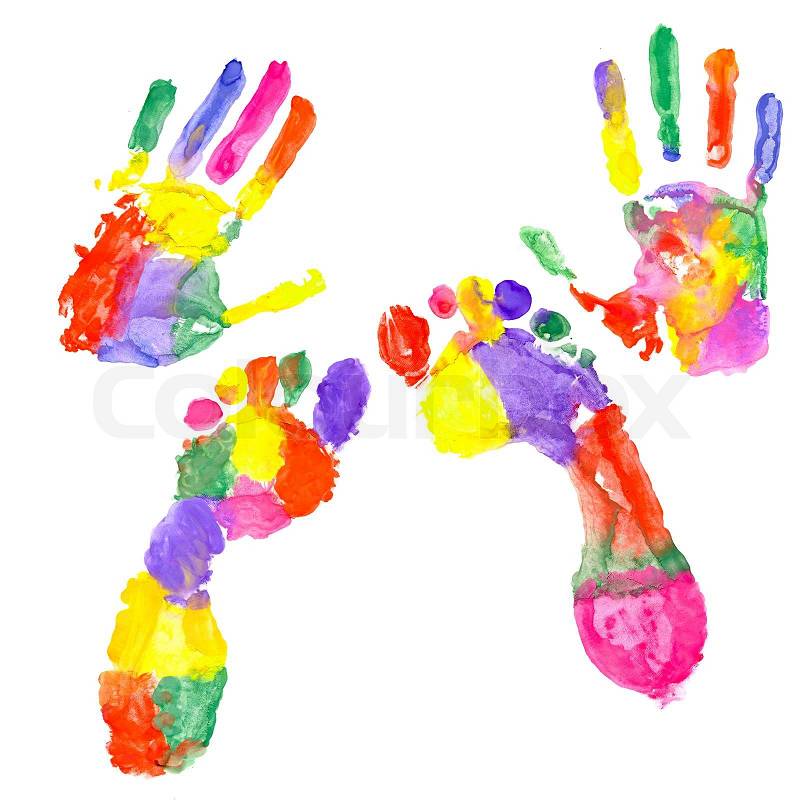 rainbow handprint clipart - photo #30