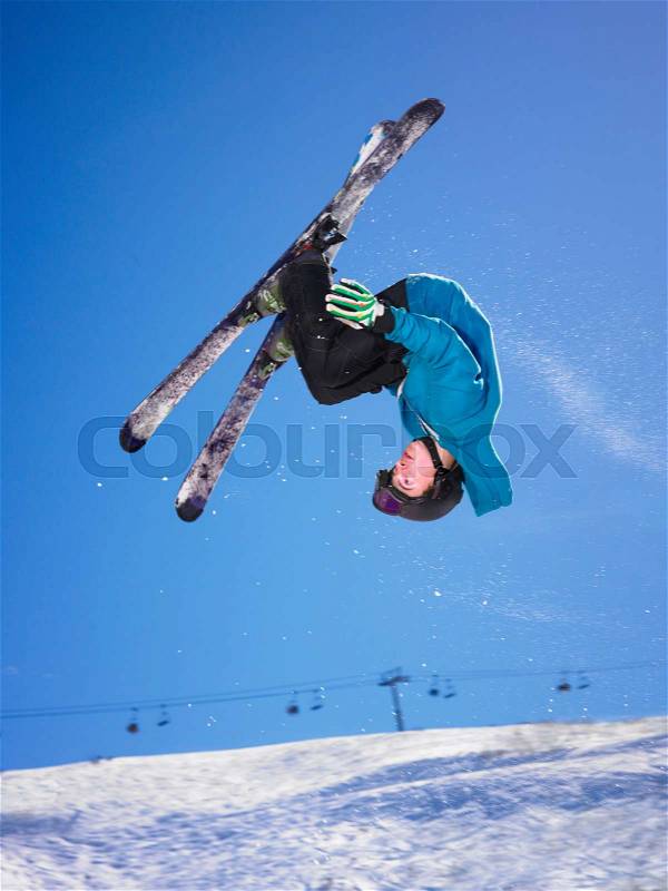 Winter sports holiday, stock photo