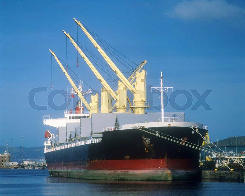 Cargo ship, stock photo