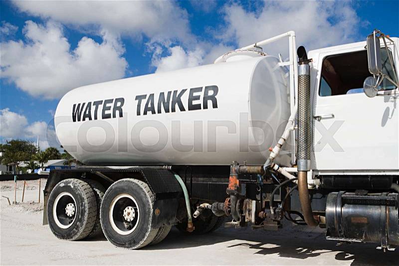 Water tanker, stock photo