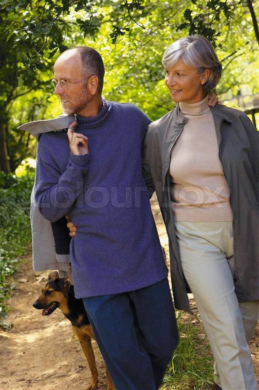 Couple in park, stock photo