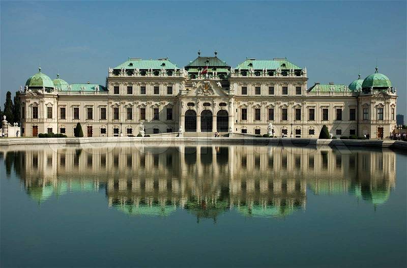 Belvedere Palace in Vienna, Austria, stock photo