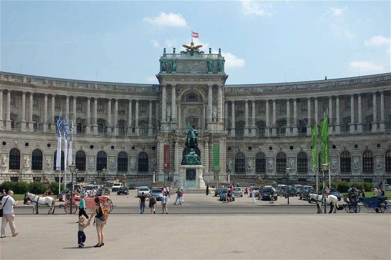 Heroes\' Square - historical square in Vienna, Austria, stock photo
