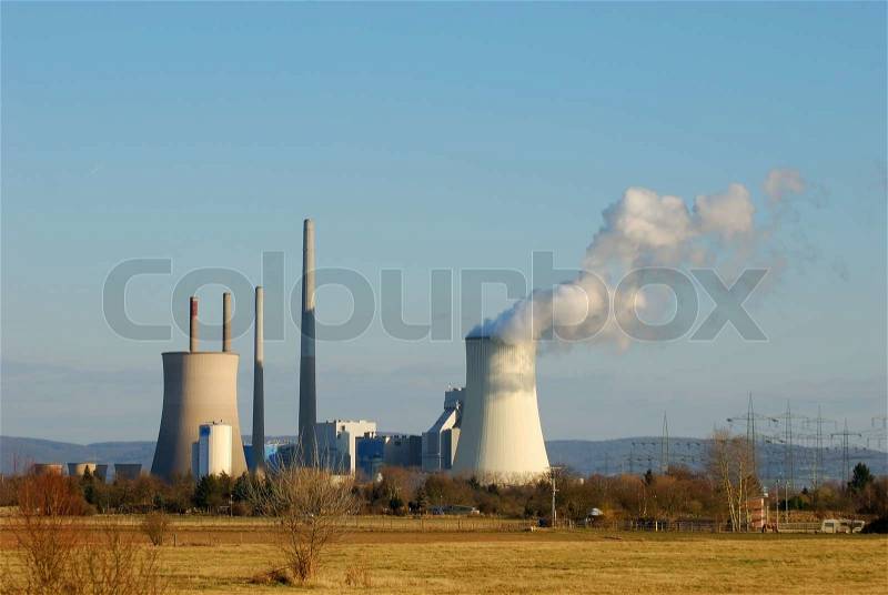 Nuclear power station, stock photo