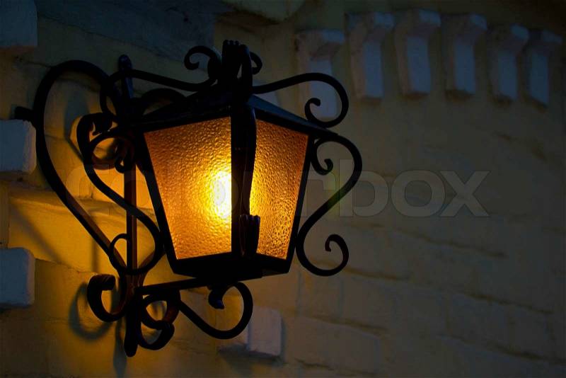 Lighting lanterns of the old city, stock photo