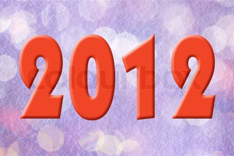 New year 2012 holiday background, stock photo