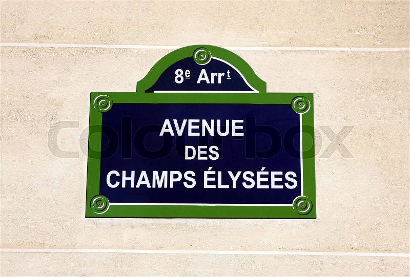 Stock image of \'paris, france, champs-elysees\'