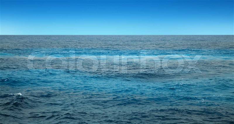 Ocean horizon, stock photo