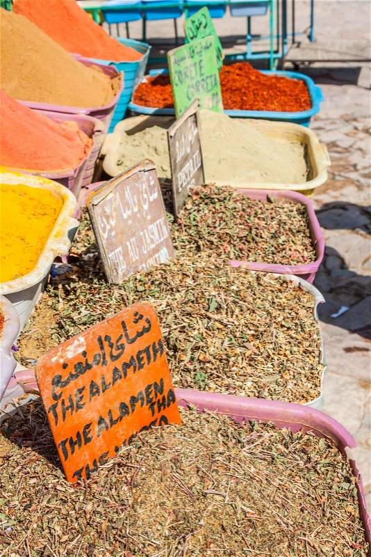 Morocco Traditional Market, stock photo