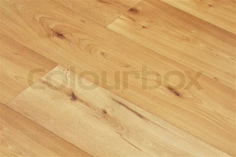 Image of wood or wooden laminate floor boards close up, stock photo